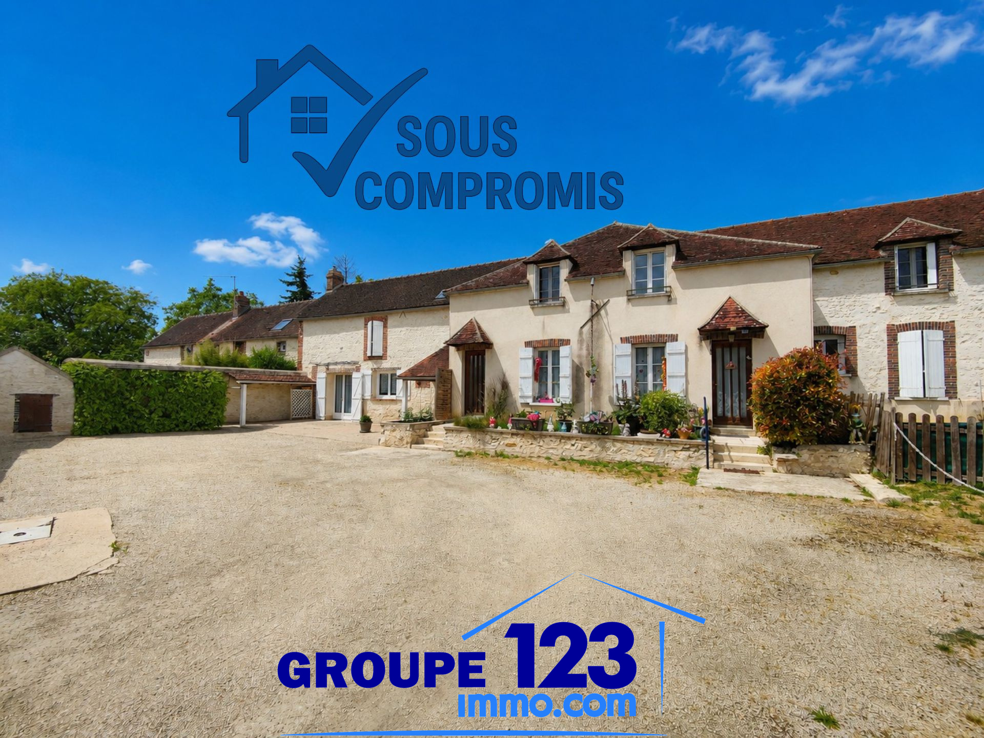 Immeuble de rapport 3 logements + garages sans coproprié